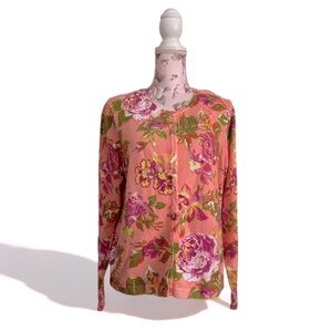 Isaac Mizrahi Floral Cardigan Sweater